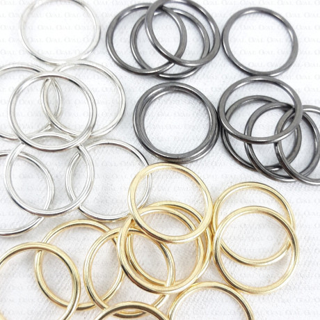 Kółko metalowe 15mm  Pakiet 10szt  2482