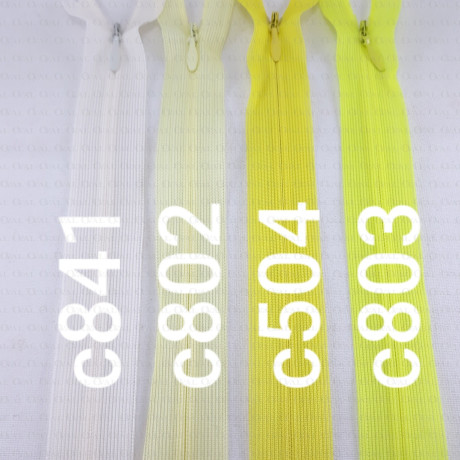 Concealed zip 30cm various colours no. 1352