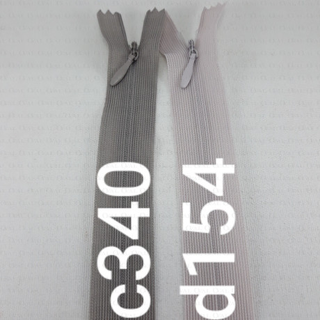 Concealed zip 30cm various colours no. 1352