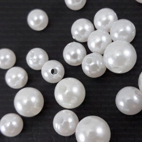 Plastic pearl 8mm, 10mm, 19mm 1856
