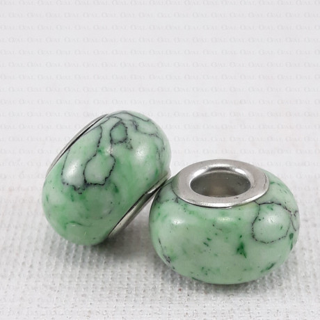 Glass Pandora-style modular bead no. 1443