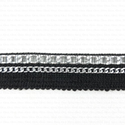 Taśma ozdobna z łańcuchem 20mm Pakiet 10yard 2499 Taśma ozdobna z łańcuchem 20mm Pakiet 10yard 2499