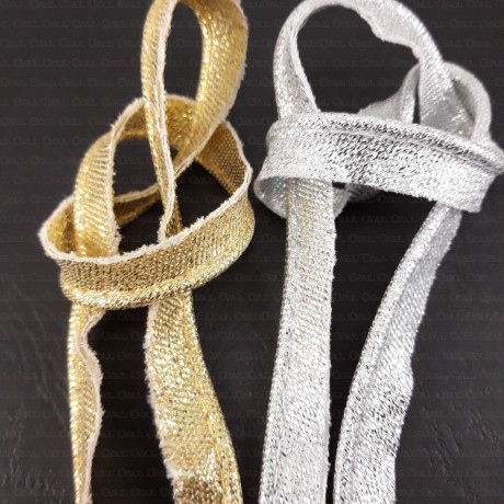 Piping with cord gold, silver 2506