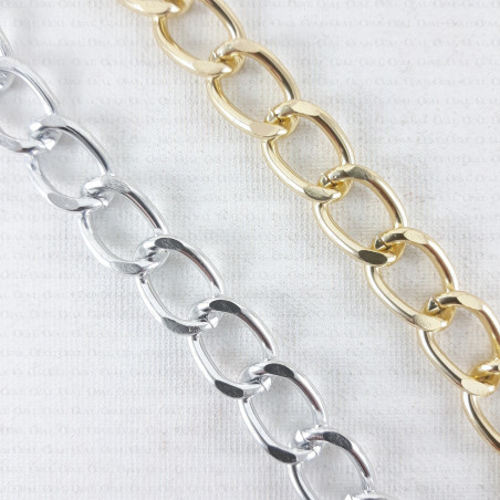 Necklace 15.5 gold, silver 2510