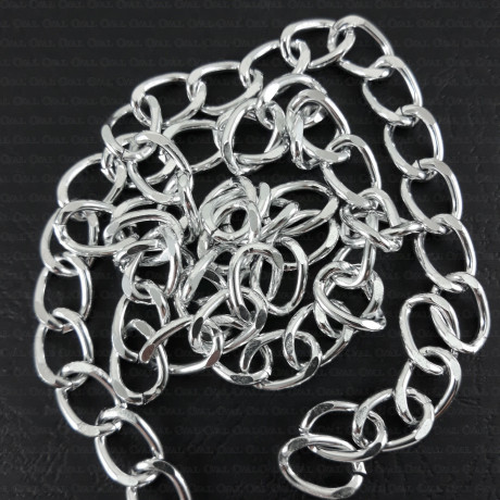 Necklace 15.5 gold, silver 2510