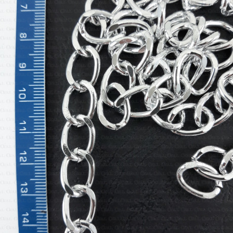 Necklace 15.5 gold, silver 2510