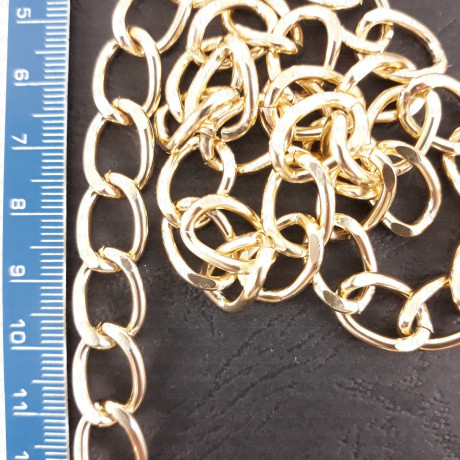 Necklace 15.5 gold, silver 2510