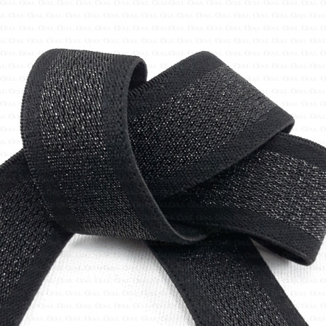 Decorative elastic with lurex 25mm, 38mm 2516