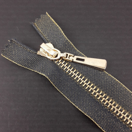 Decorative metal zips 16cm 1372