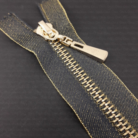 Decorative metal zips 16cm 1372