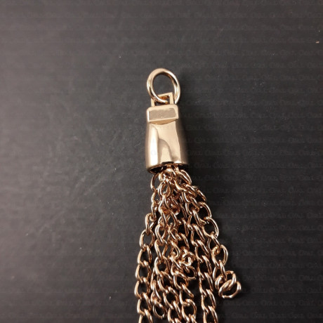 Decorative metal pendant 9x70mm 1636