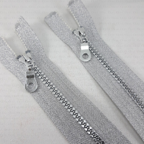 Ozdobne zamki Srebrne 60cm PAKIET 100szt  2525