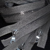 Decorative zips 60cm silver 1362