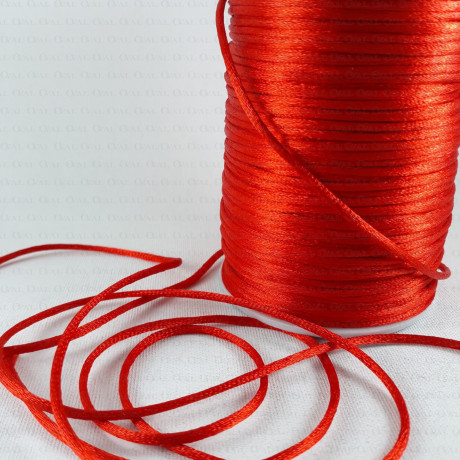 Czerwony Sznurek satynowy Pakiet 20y   JD3079