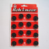 Koh-i-noor Black Snap Fasteners No.8 – 20.9/20.9mm (4 pcs)