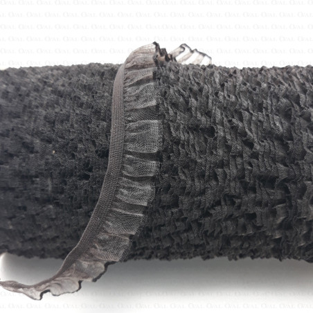 Elastic lace 17mm dark brown 1 or 100m 283