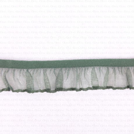 Elastic lace 17mm bottle green 1 or 100m 295