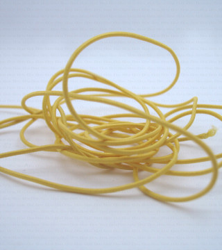 Round yellow rubber 1 mm 5 linear metres no. 517