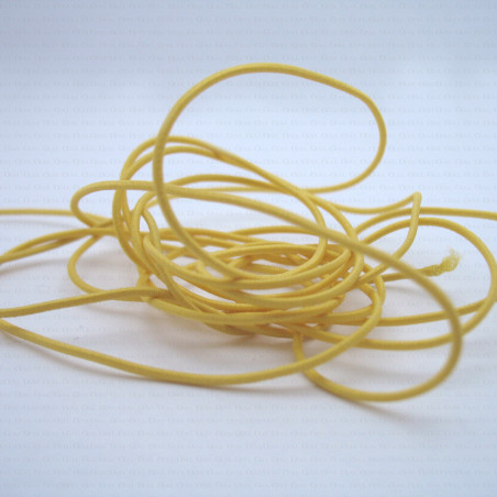 Round yellow rubber 1 mm 5 linear metres no. 517