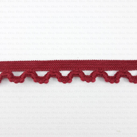 Elastic lace 15mm Burgundy 1m or 25m 321