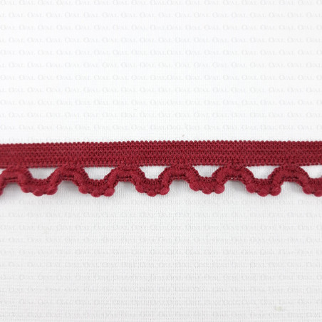 Elastic lace 15mm Burgundy 1m or 25m 321