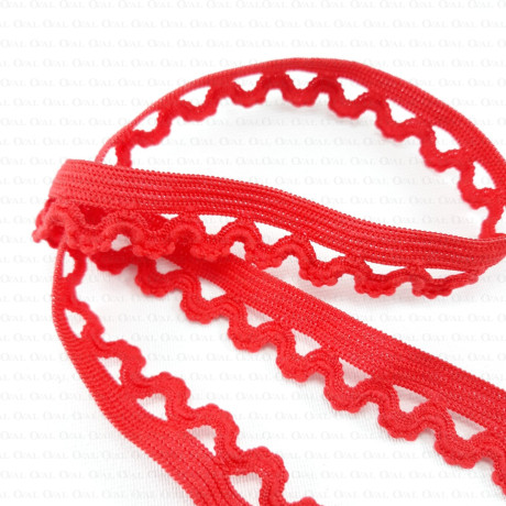 Rubber lace 15mm/1 or 25m red 320