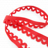 Rubber lace 15mm/1 or 25m red 320