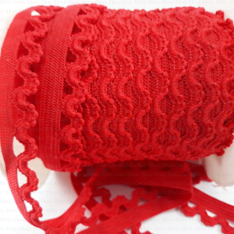 Rubber lace 15mm/1 or 25m red 320