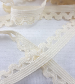 Elastic lace 15mm ecru 1 or 25m 319