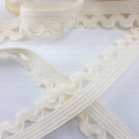 Elastic lace 15mm ecru 1 or 25m 319