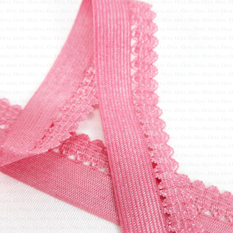 Elastic lace 20mm pink 1m 318