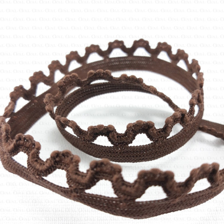 Gum lace 15mm Brown 1 or 25m 317