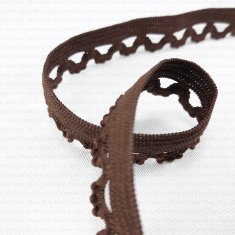 Gum lace 15mm Brown 1 or 25m 317