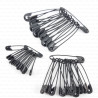 Black safety pins 12 pcs 2547