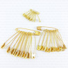 Gold safety pins 12 pcs. Assorted sizes 11