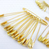 Gold safety pins 12 pcs. Assorted sizes 11