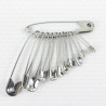 Silver safety pins 12 pcs. 10