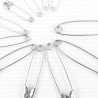 Silver safety pins 12 pcs. 10