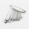Silver safety pins 12 pcs. 10